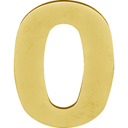 LBHN100-0 - Hausnummern - Edelstahl PVD Gold matt