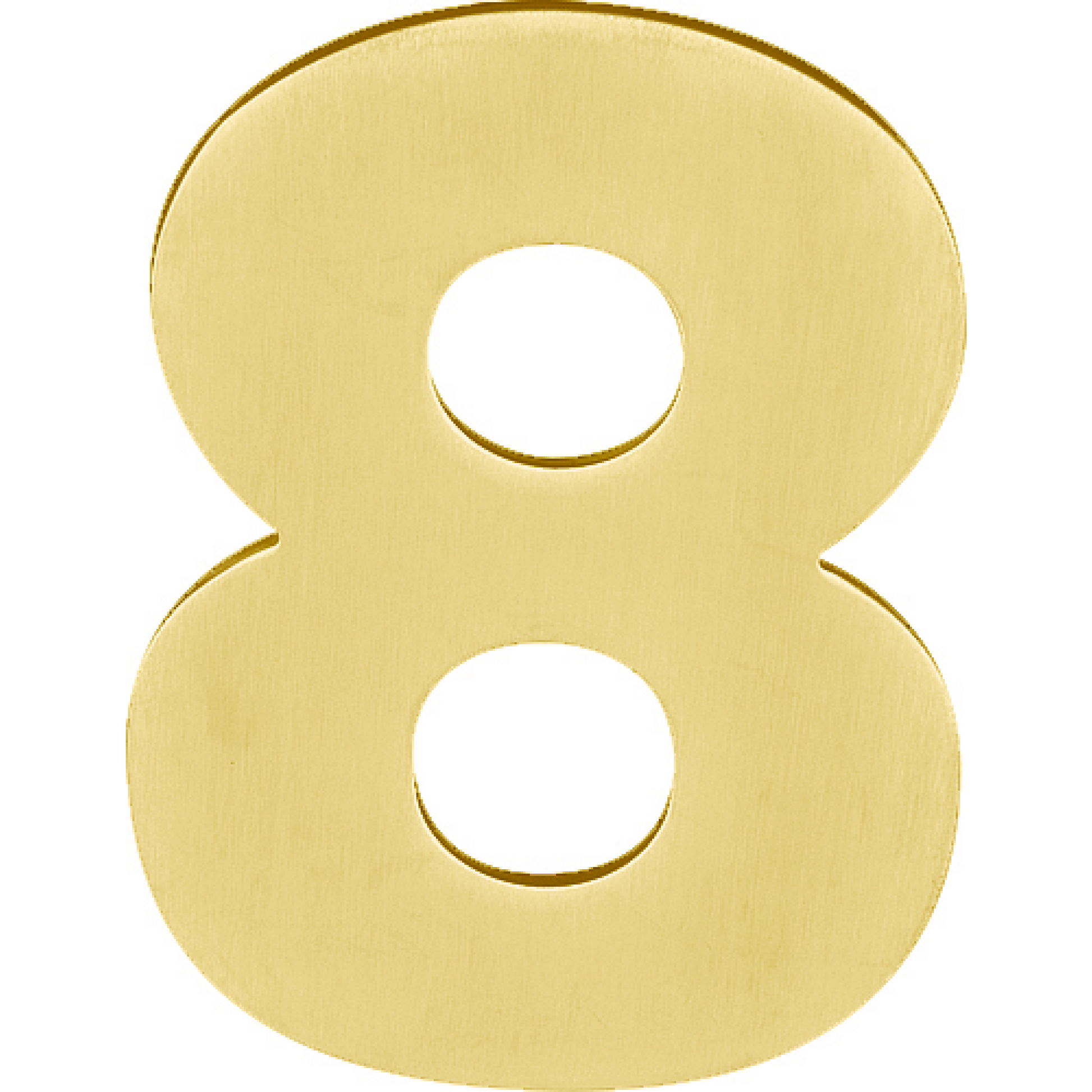 LBHN100-8 - Hausnummern - Edelstahl PVD Gold matt