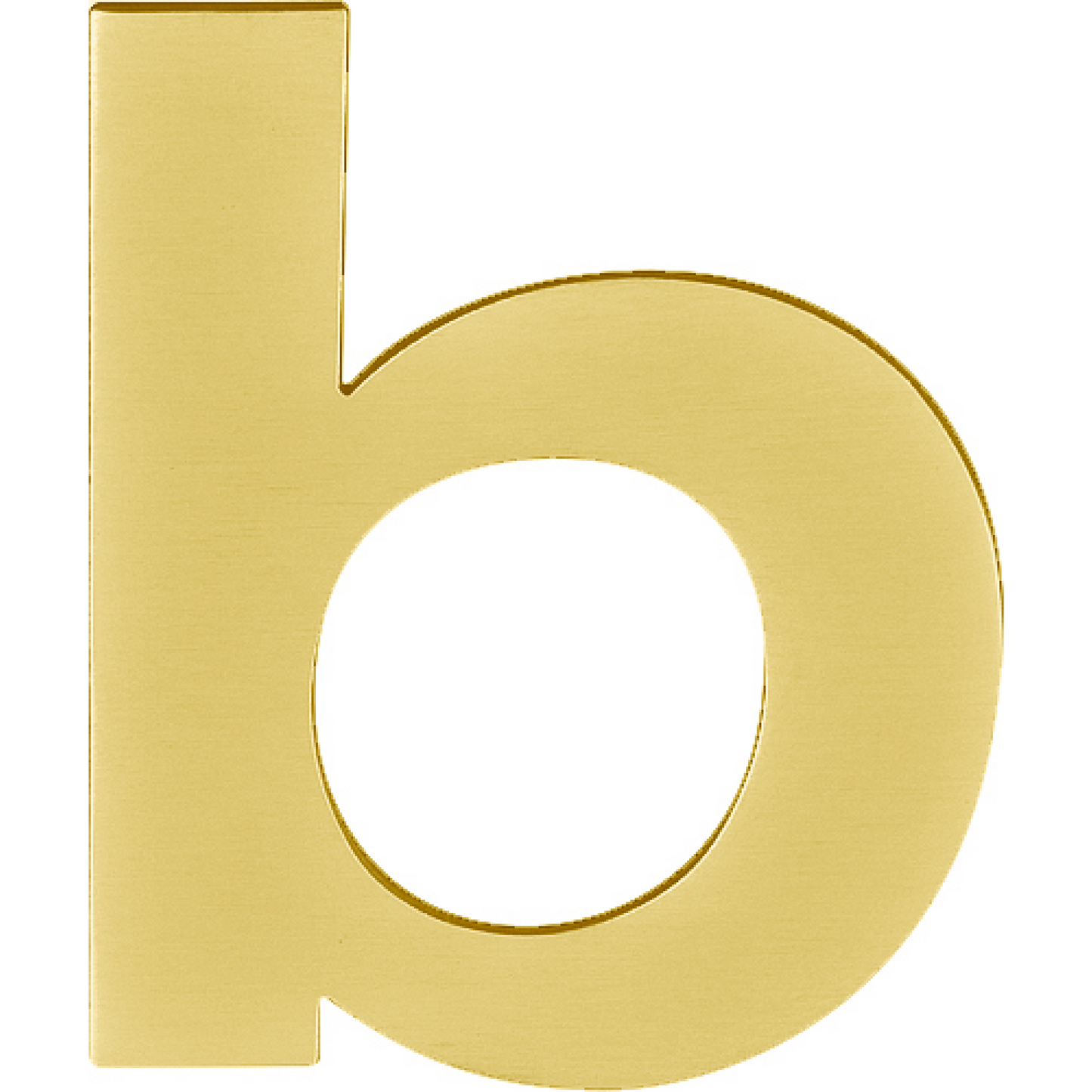 LBHN100-B - Hausnummern - Edelstahl PVD Gold matt