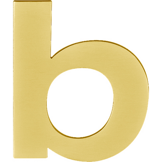 LBHN100-B - Hausnummern - Edelstahl PVD Gold matt