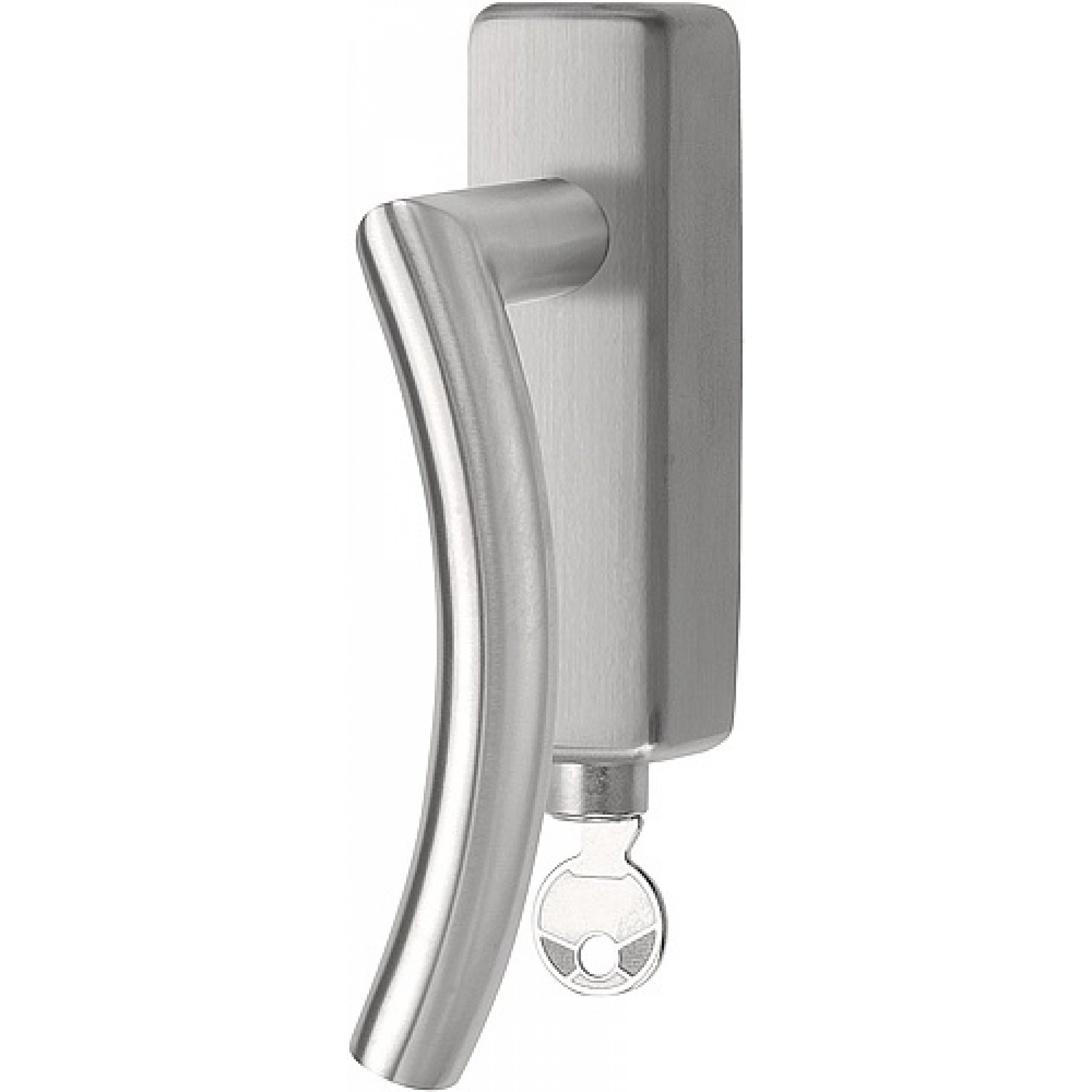 LB4-DKLOCK-O - Fenstergriff dreh/kipp - edelstahl satiniert linksweisend