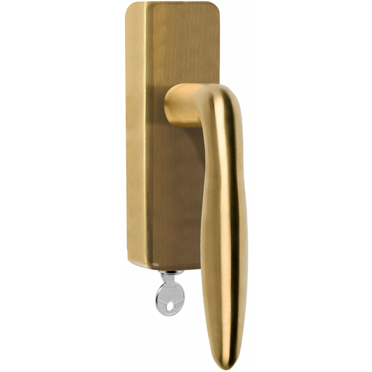 LB18H-DKLOCK-O - Fenstergriff dreh/kipp - PVD satiniertes gold rechts/ linksweisend