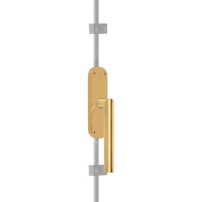 KO-LB2 - krukespagnoletten - PVD satiniertes gold linksweisend