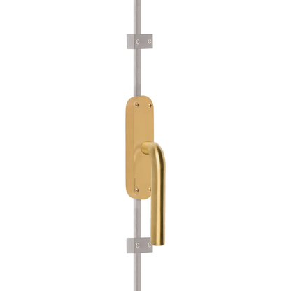 KO-LB3 - krukespagnoletten - PVD satiniertes gold rechtsweisend