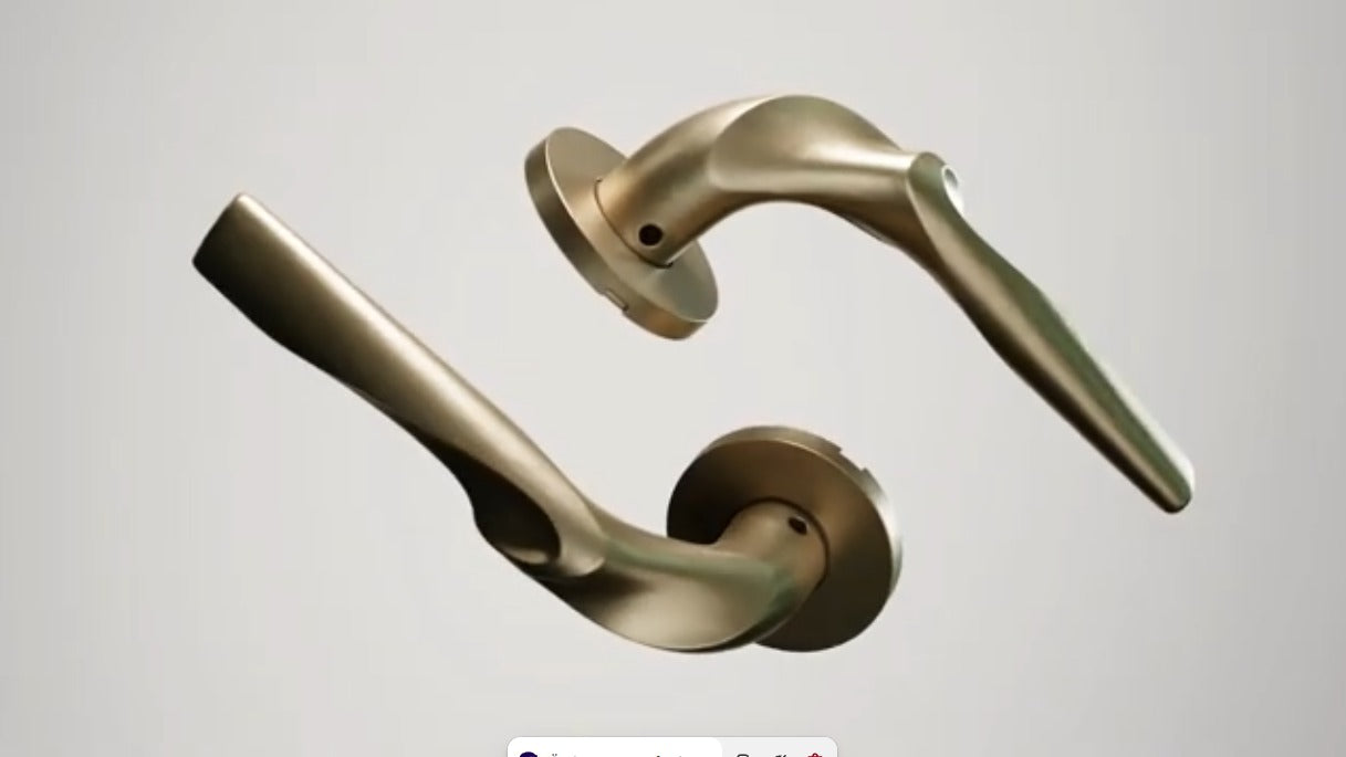 FORMANI ELEEZ by Zaha Hadid Design — skulpturale Türgriffe mit Helix-Gravur